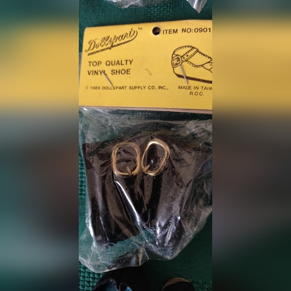 LOT of VINTAGE Doll Shoes Moccasins Ballet Slippers DOLLSPART 19 pair 1" to 2" - Picture 5 of 16